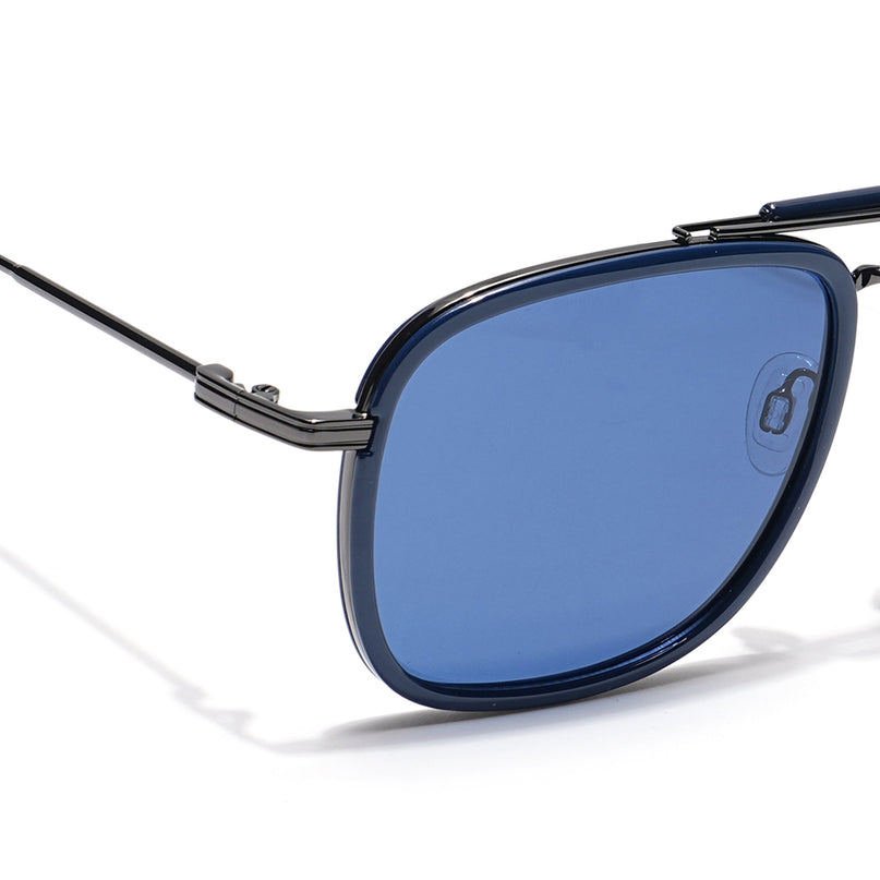 Voyage Select Wayfarer Polarized Sunglasses (Blue Lens | Navy Blue & Grey Frame - SLPMG6257)