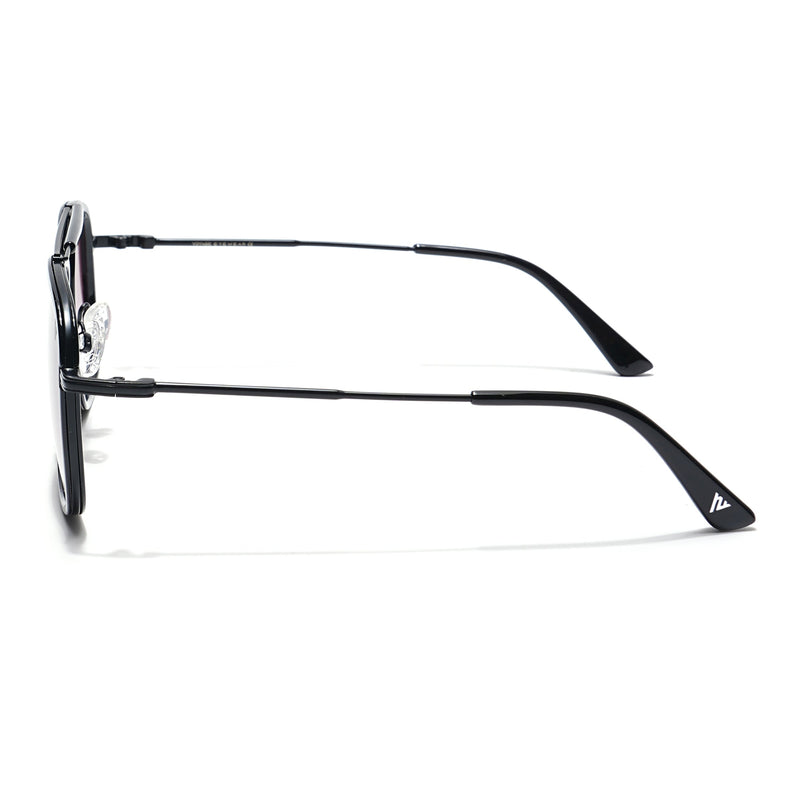 Voyage Select Wayfarer Polarized Sunglasses (Light Pink & Clear Lens | Black Frame - SLPMG6258)
