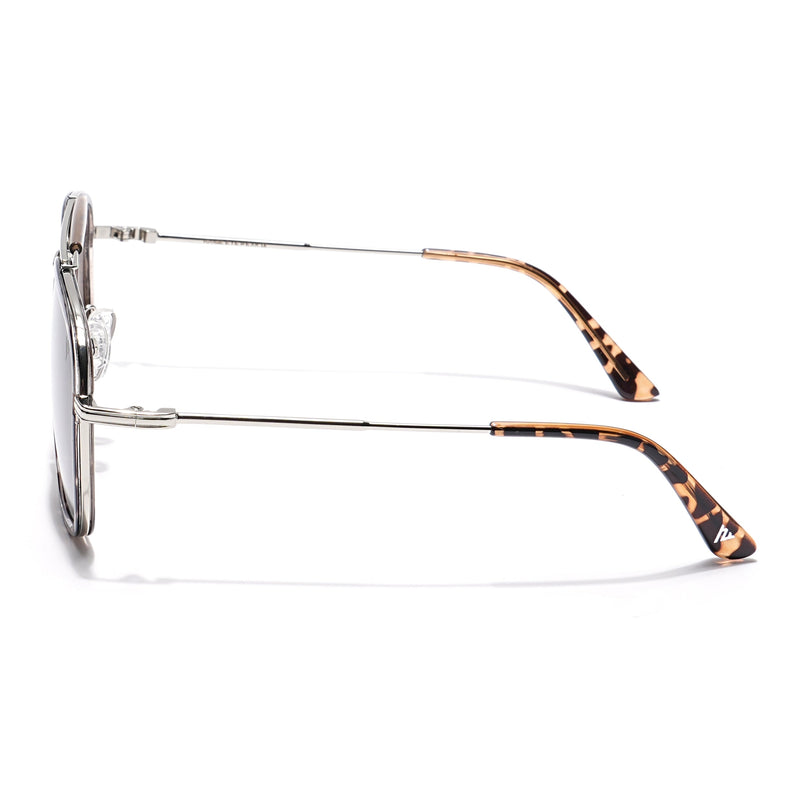 Voyage Select Wayfarer Polarized Sunglasses (Brown Lens | Demi Brown & Transparent Frame - SLPMG6260)
