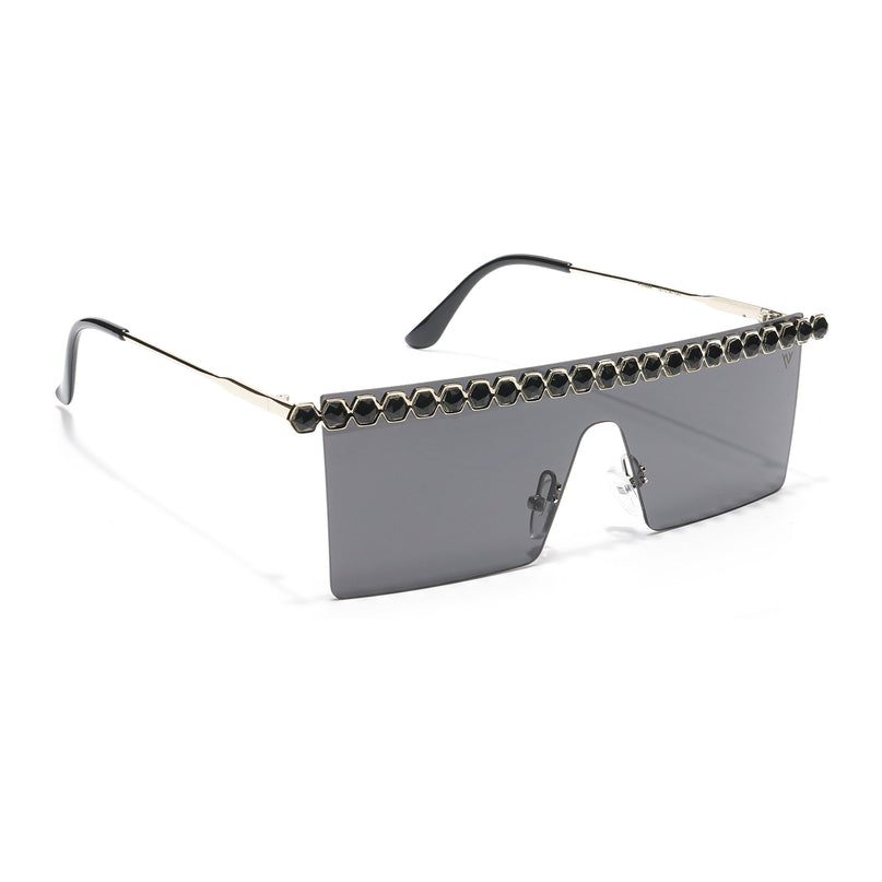 New Design Golden Wayfarer Sunglasses - MG3887