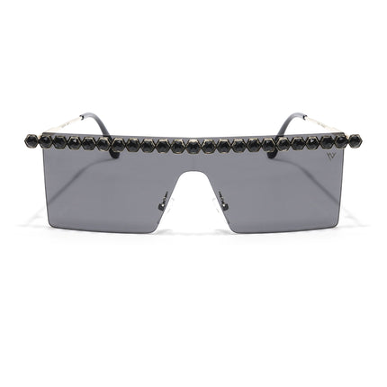 New Design Golden Wayfarer Sunglasses - MG3887