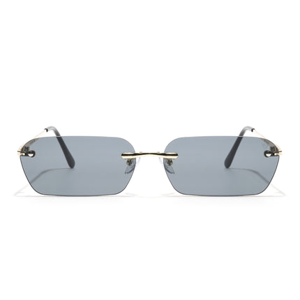 Underdog |  Black Rimless Rectangle Sunglasses MG3786