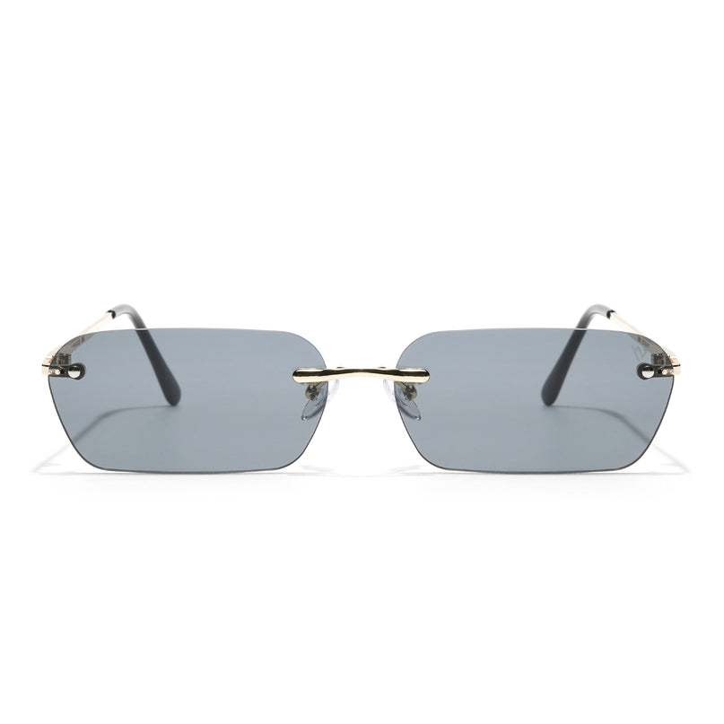 Underdog |  Black Rimless Rectangle Sunglasses MG3786