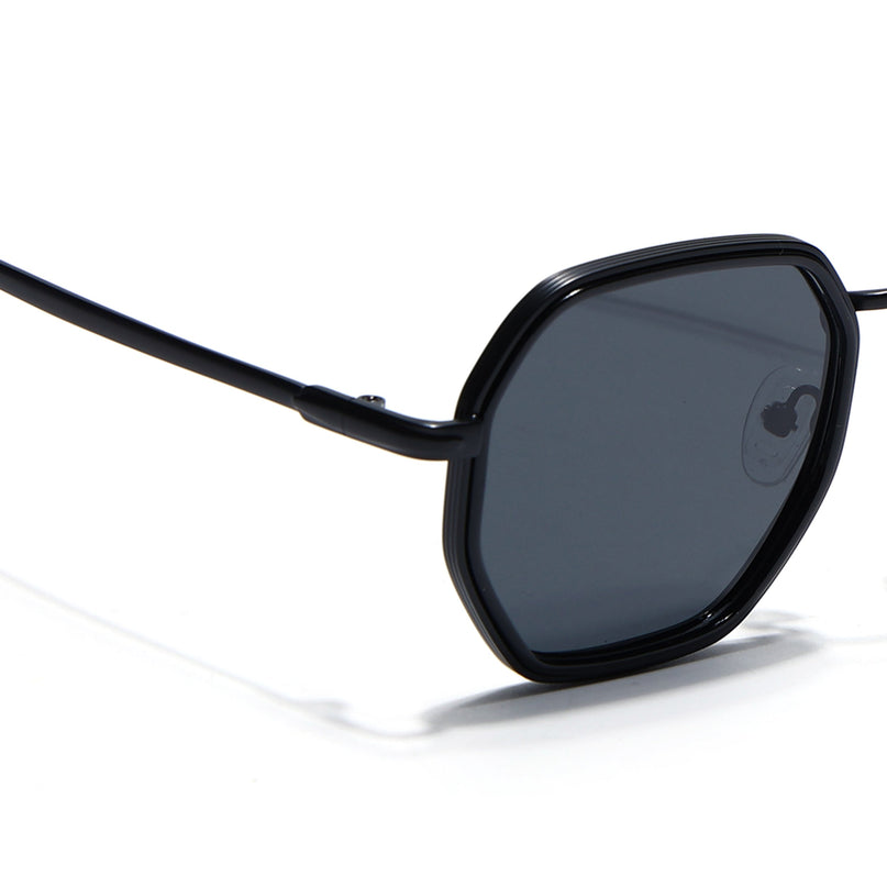 Geometric Polarized Sunglasses (Black Lens | Black Frame - PMG5851)