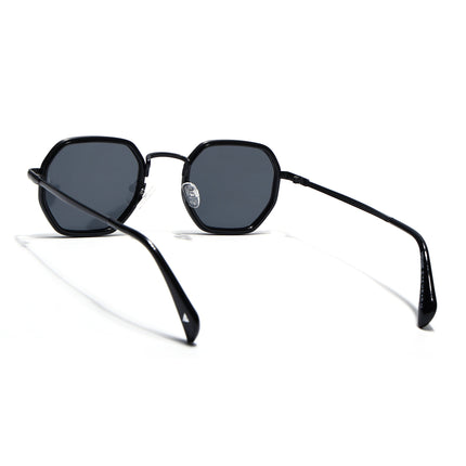 Geometric Polarized Sunglasses (Black Lens | Black Frame - PMG5851)