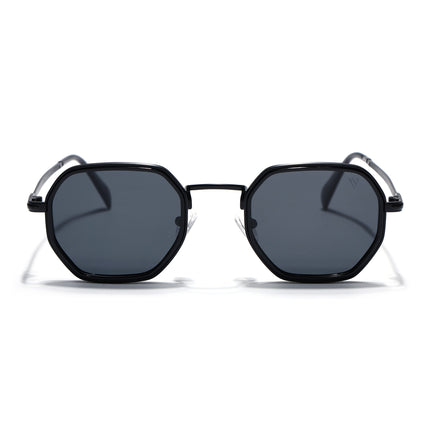 Geometric Polarized Sunglasses (Black Lens | Black Frame - PMG5851)