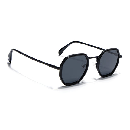 Geometric Polarized Sunglasses (Black Lens | Black Frame - PMG5851)