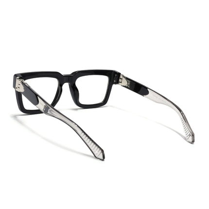 Voyage Black Square Eyeglasses for Men & Women (3490FMG7130-C1)