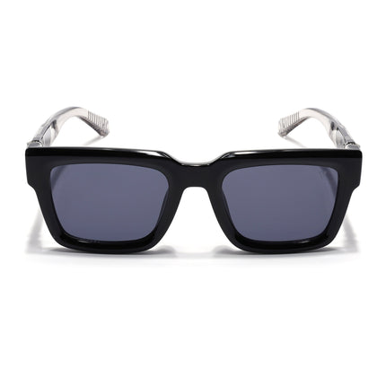Square Sunglasses for Men & Women (Grey Lens | Black Frame - MG7120)