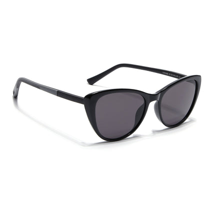 Cateye Sunglasses for Women (Black Lens | Black Frame - MG7165)
