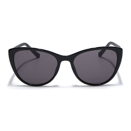 Cateye Sunglasses for Women (Black Lens | Black Frame - MG7165)