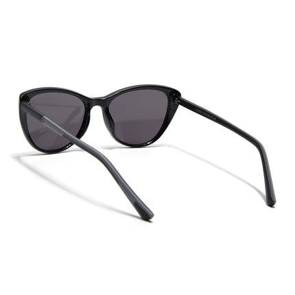 Cateye Sunglasses for Women (Black Lens | Black Frame - MG7165)