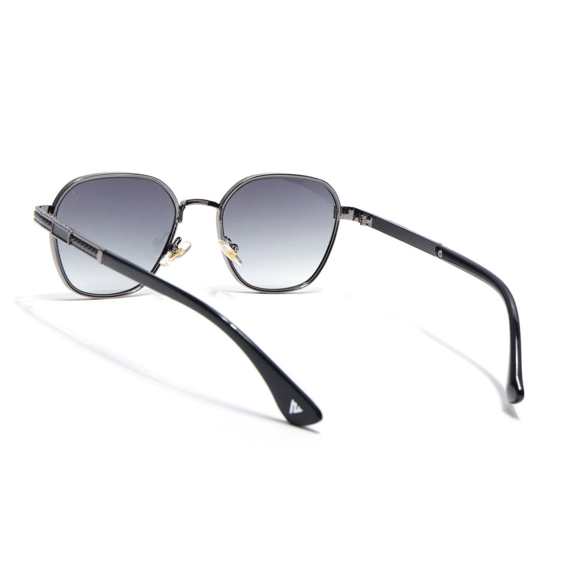 Square Sunglasses for Men & Women (Green & Clear Lens | Grey Frame - MG7261)