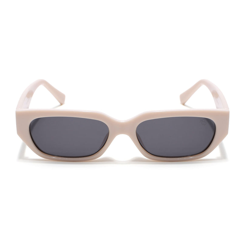 Eyejack White Rectangle Sunglasses for Men & Women (3563CL987)