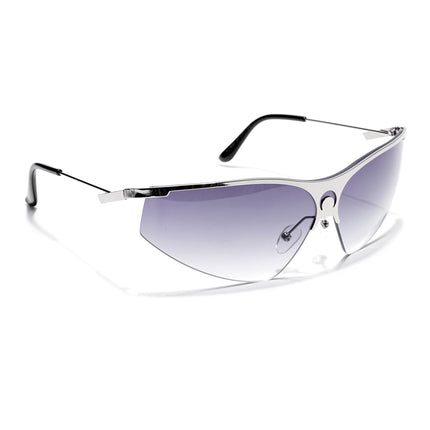Warp | Grey & Clear Wrap-Around Sunglasses - MG4218