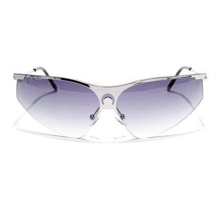 Warp | Grey & Clear Wrap-Around Sunglasses - MG4218