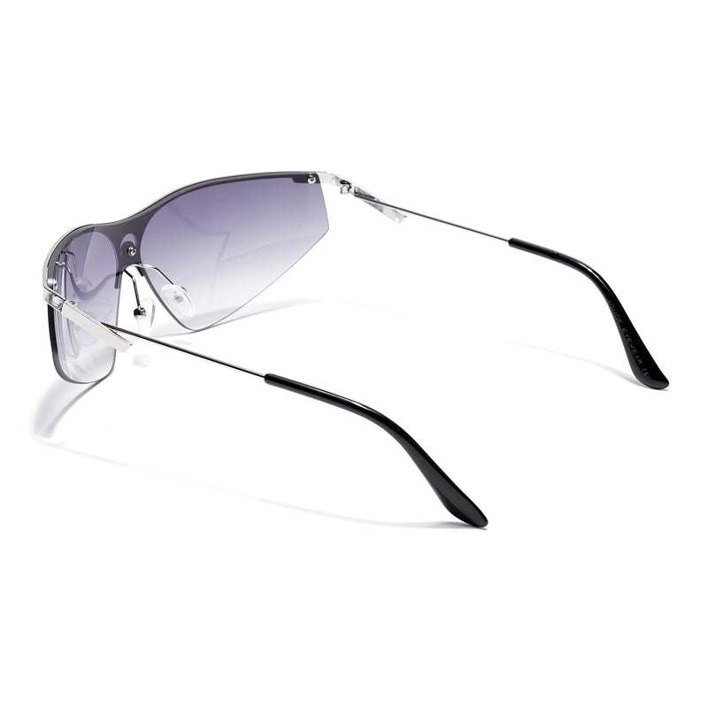 Warp | Grey & Clear Wrap-Around Sunglasses - MG4218