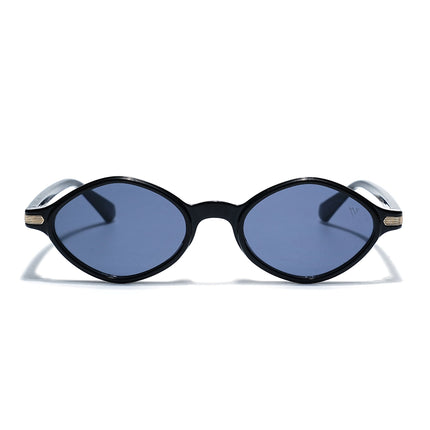 Black Oval Sunglasses | Grey Lens - MG7751