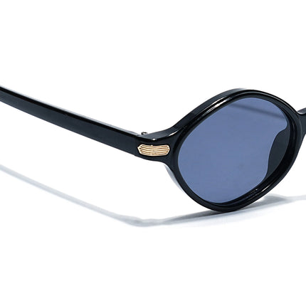 Black Oval Sunglasses | Grey Lens - MG7751