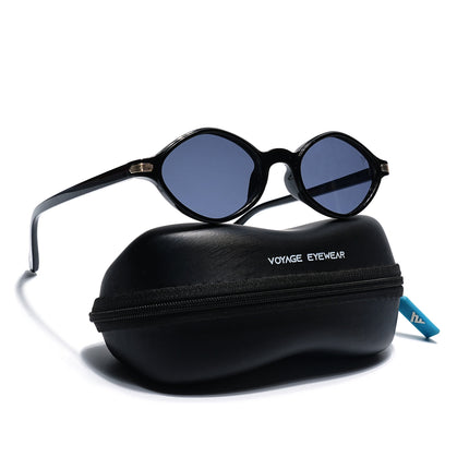 Black Oval Sunglasses | Grey Lens - MG7751