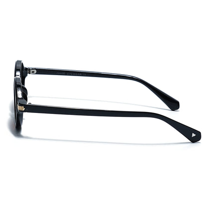 Black Oval Sunglasses | Brown Lens  - MG7752