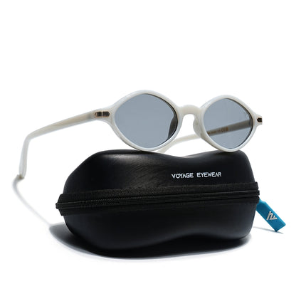 White Oval Sunglasses | MG7753