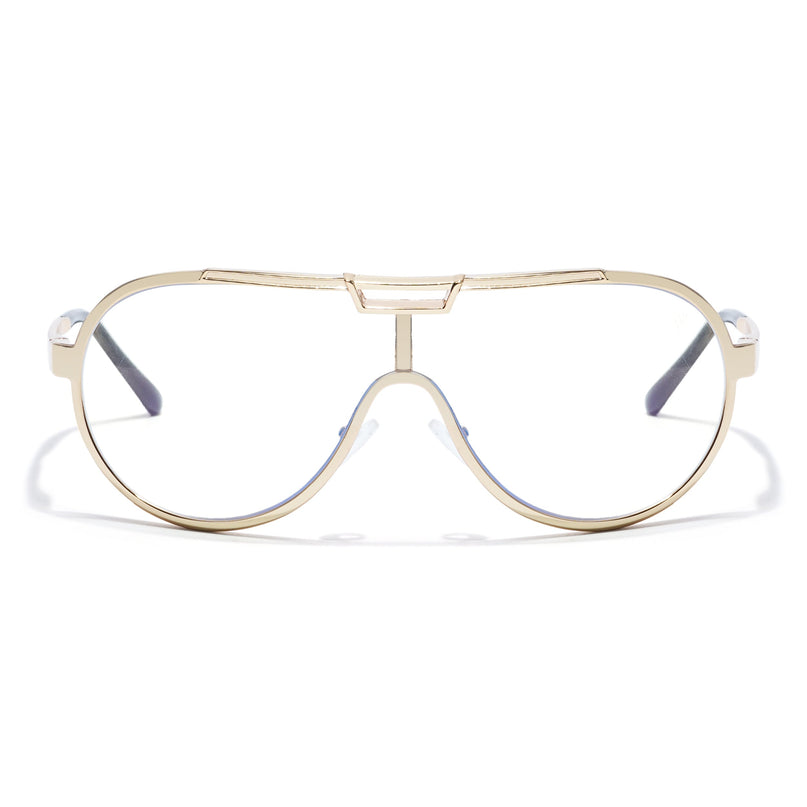 Voyage Golden Wrap Around Eyeglasses for Men & Women - MG5590-C1