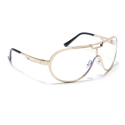 Voyage Golden Wrap Around Eyeglasses for Men & Women - MG5590-C1