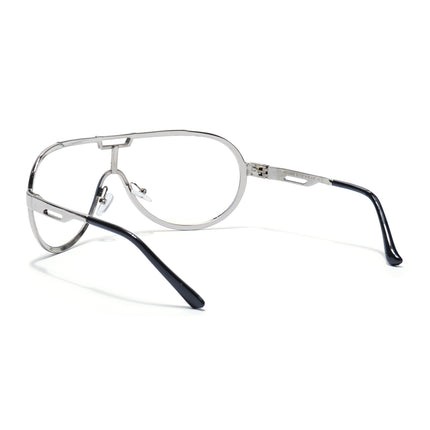 Voyage Silver Wrap Around Eyeglasses for Men & Women - MG5591-C2