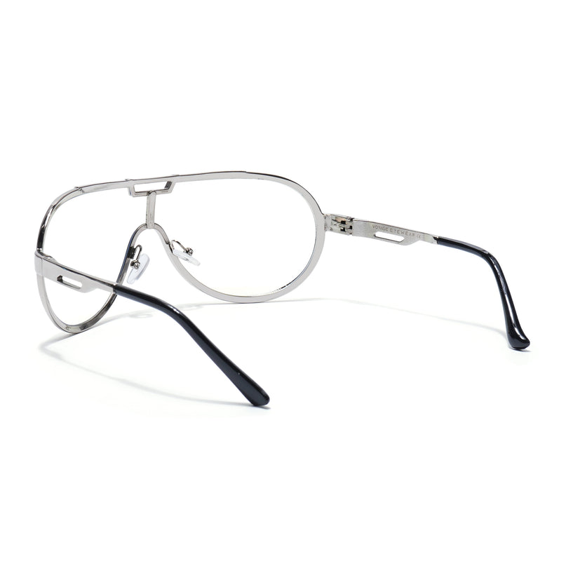 Voyage Silver Wrap Around Eyeglasses for Men & Women - MG5591-C2