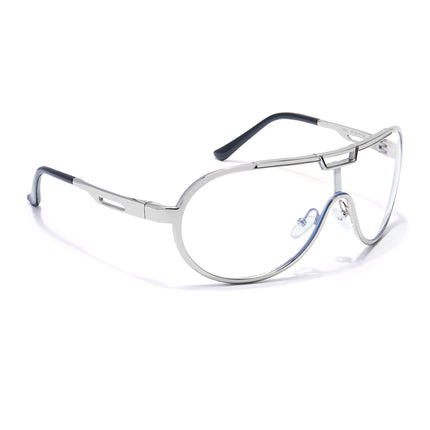 Voyage Silver Wrap Around Eyeglasses for Men & Women - MG5591-C2