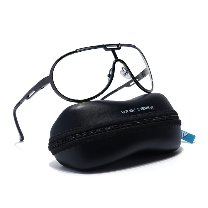 Voyage Grey Wrap Around Eyeglasses for Men & Women - MG5592-C3
