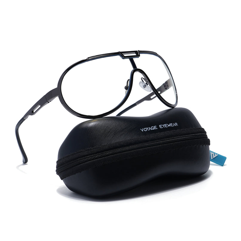 Voyage Grey Wrap Around Eyeglasses for Men & Women - MG5592-C3