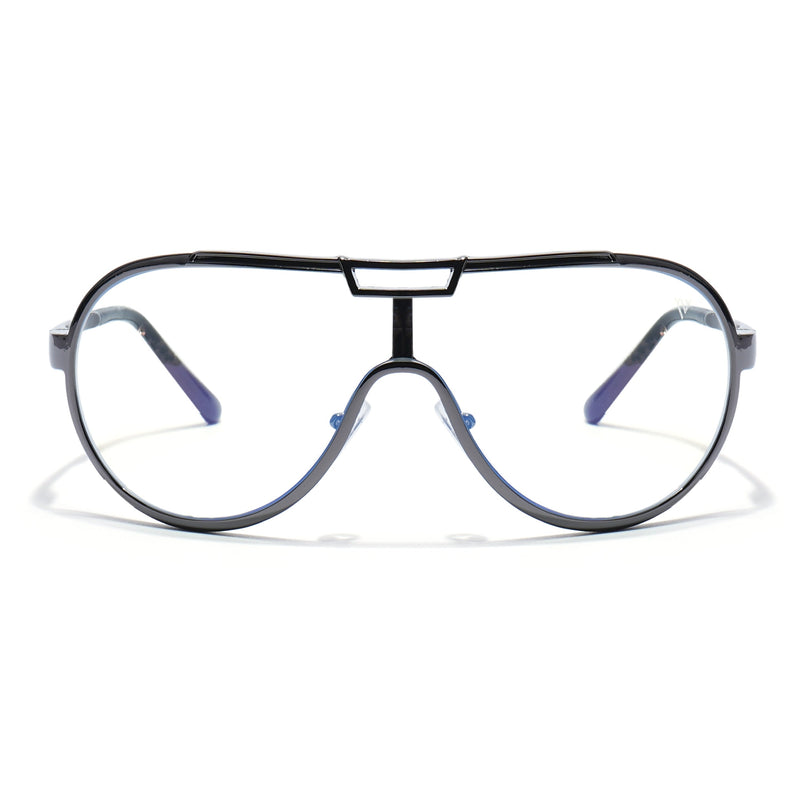 Voyage Grey Wrap Around Eyeglasses for Men & Women - MG5592-C3