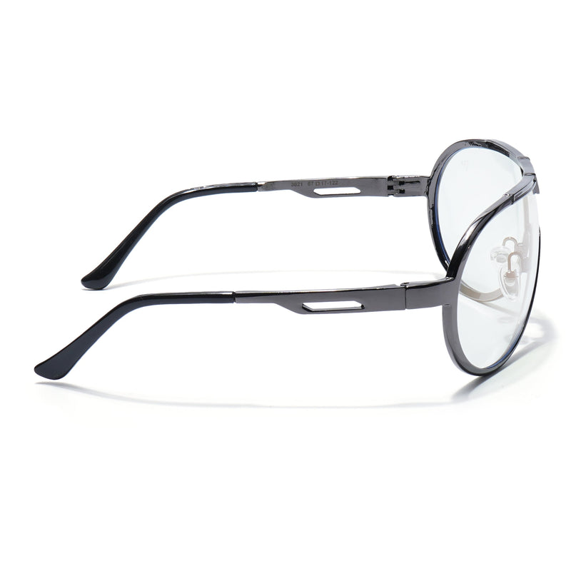 Voyage Grey Wrap Around Eyeglasses for Men & Women - MG5592-C3