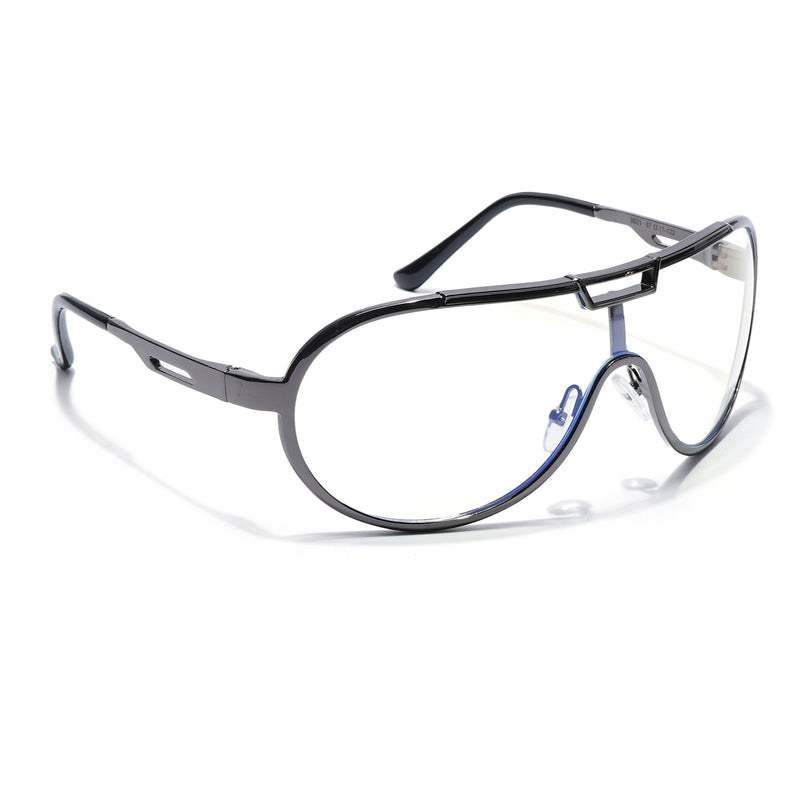 Voyage Grey Wrap Around Eyeglasses for Men & Women - MG5592-C3