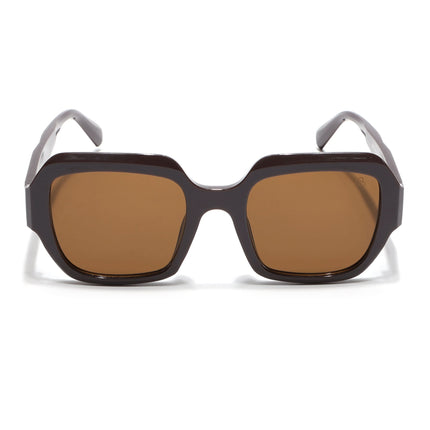 Eyejack Brown Oversize Sunglasses for Women (3732CL995)