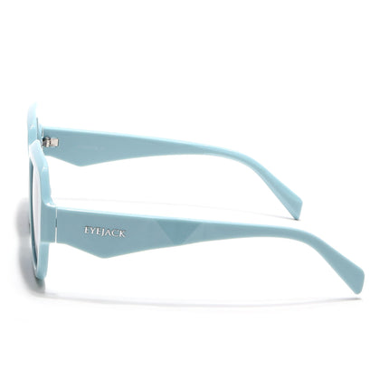 Eyejack Sky Blue Oversize Sunglasses for Women (3732CL996)