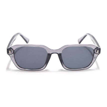 Eyejack Grey Square Sunglasses for Men & Women (3740CL1000)