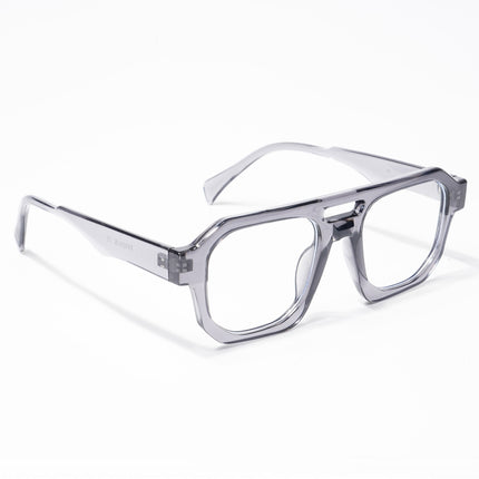 Eyejack Grey Square Eyeglasses for Men & Women (3753CL511-C2)