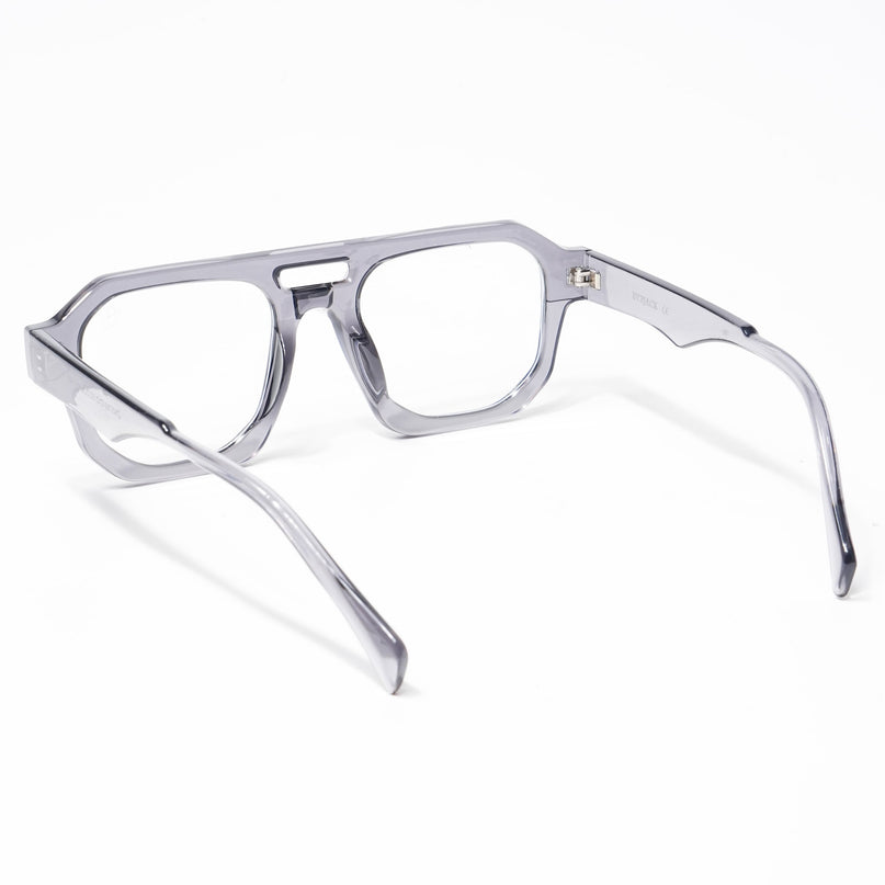 Eyejack Grey Square Eyeglasses for Men & Women (3753CL511-C2)