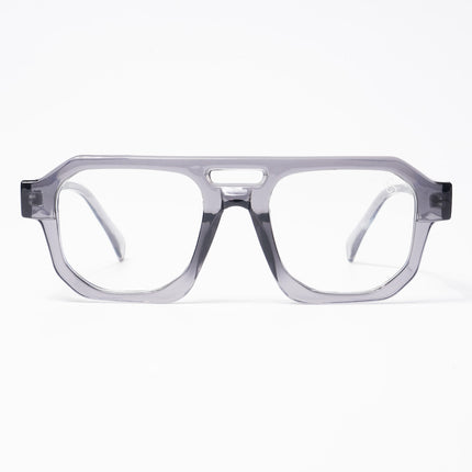 Eyejack Grey Square Eyeglasses for Men & Women (3753CL511-C2)