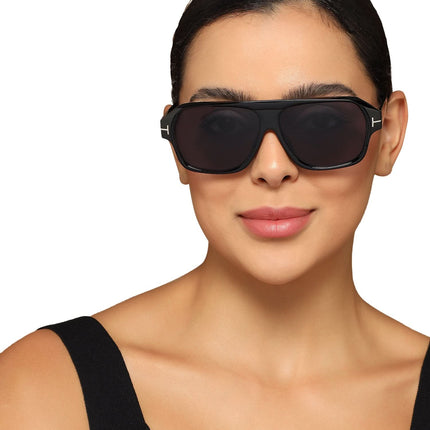 BEAM - Shine Black Square Sunglasses I 3793CL512-C1
