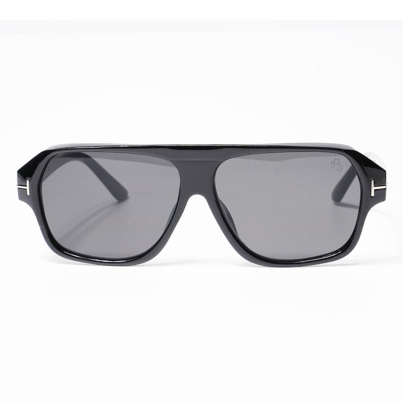 BEAM - Shine Black Square Sunglasses I 3793CL512-C1
