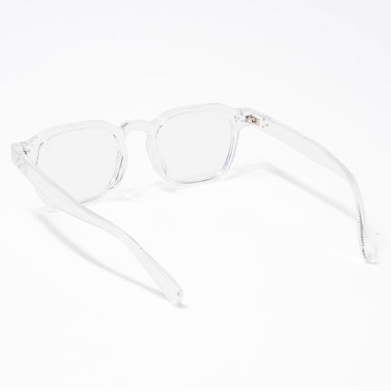 Eyejack Transparent Square Eyeglasses for Men & Women (3797CL523-C3)