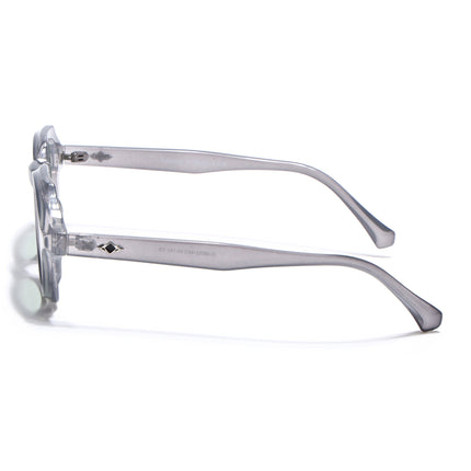 Hexagonal Sunglasses for Men & Women (Sea Green Lens | Grey Frame - MG7675)