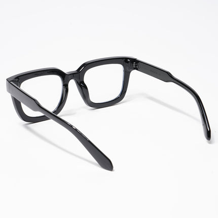 Cubix - Shine Black Square Eyeglasses I Transparent Lens (3803CL529-C1)