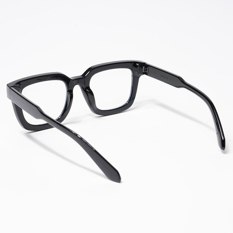 Cubix - Shine Black Square Eyeglasses I Transparent Lens (3803CL529-C1)