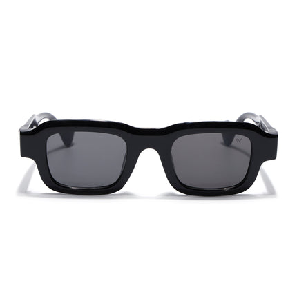 Square Sunglasses for Men & Women (Black Lens | Black Frame - MG7155)