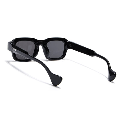 Square Sunglasses for Men & Women (Black Lens | Black Frame - MG7155)